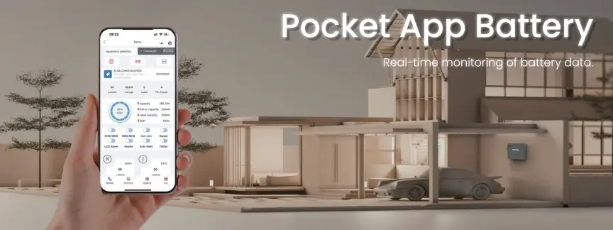 Monitor your home battery with a mobile app