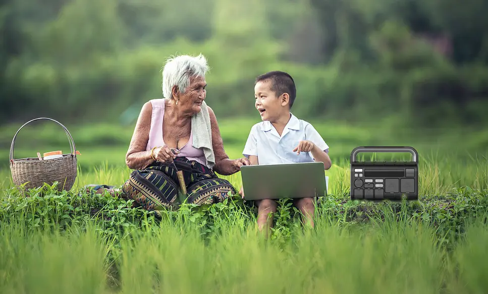 Power your laptop outdoors
