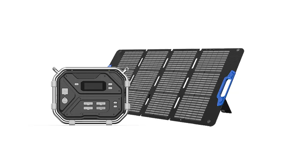 Estación de energía portátil de 2400 W con panel solar