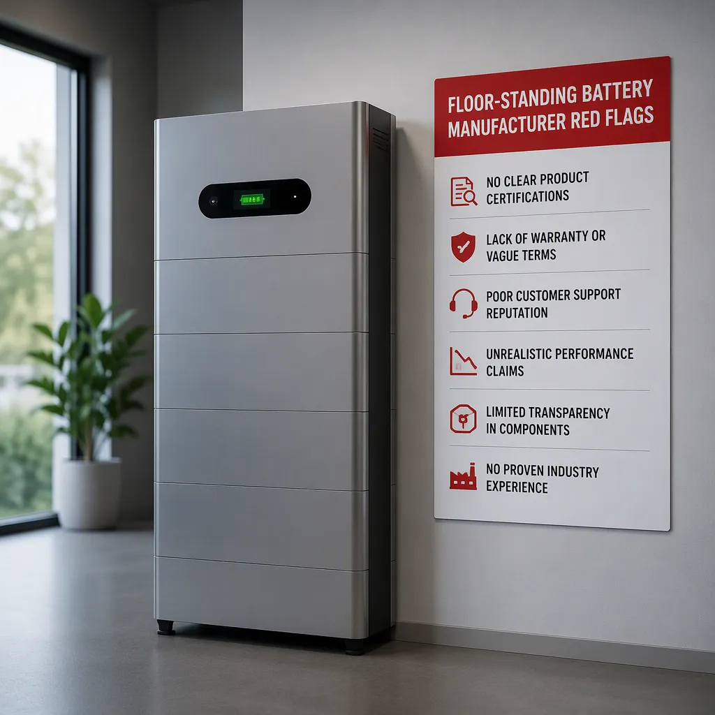Floor-Standing Battery Manufacturer Red Flags