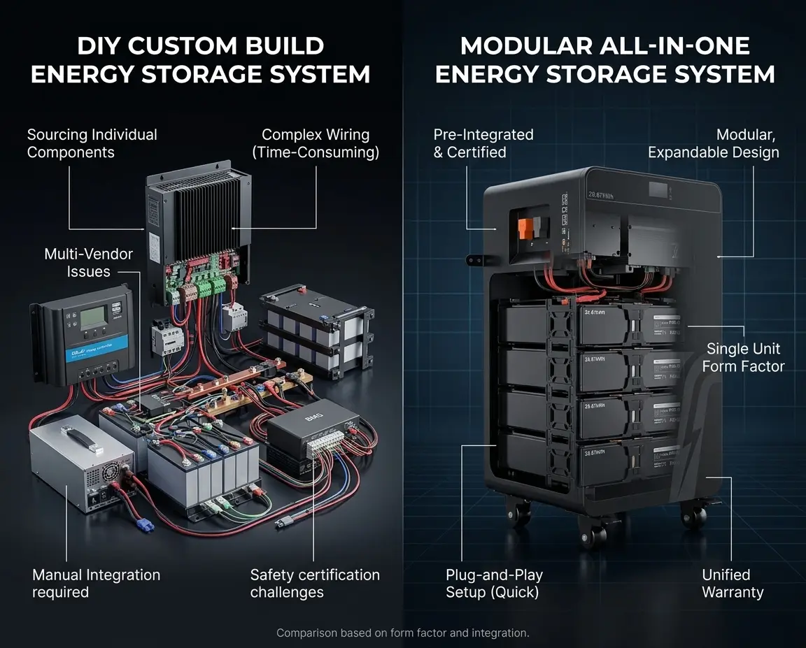 DIY vs Modular Home Battery Backup Systems