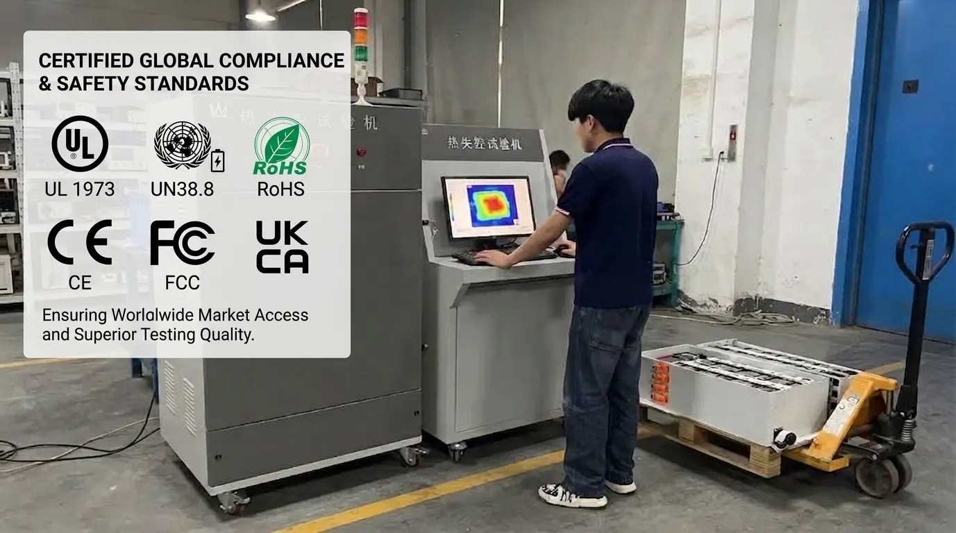 技术规格占位符,显示LFP电芯、BMS、外壳、通信与逆变器接口