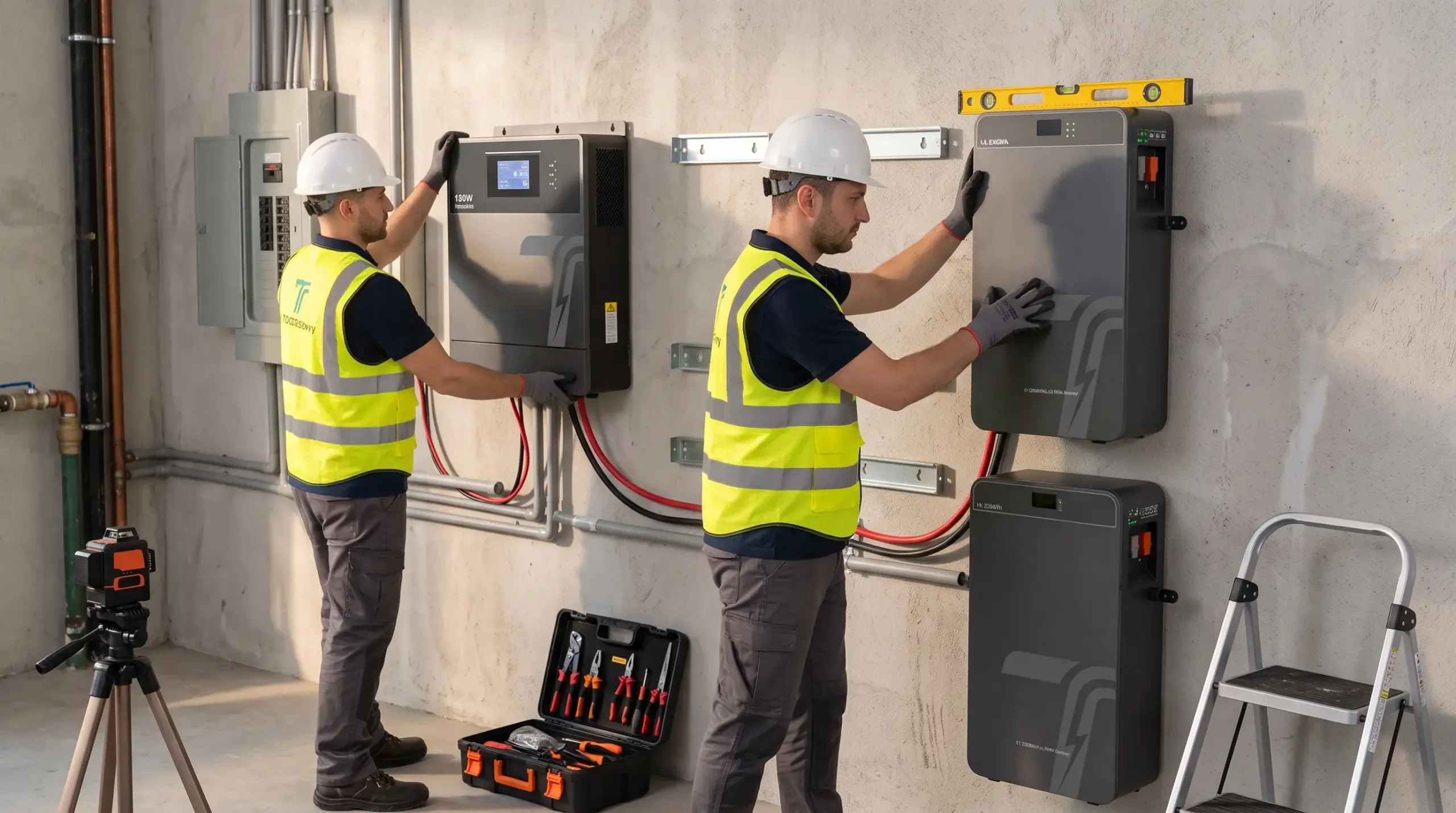 Image placeholder for battery and inverter-charger wiring and communication