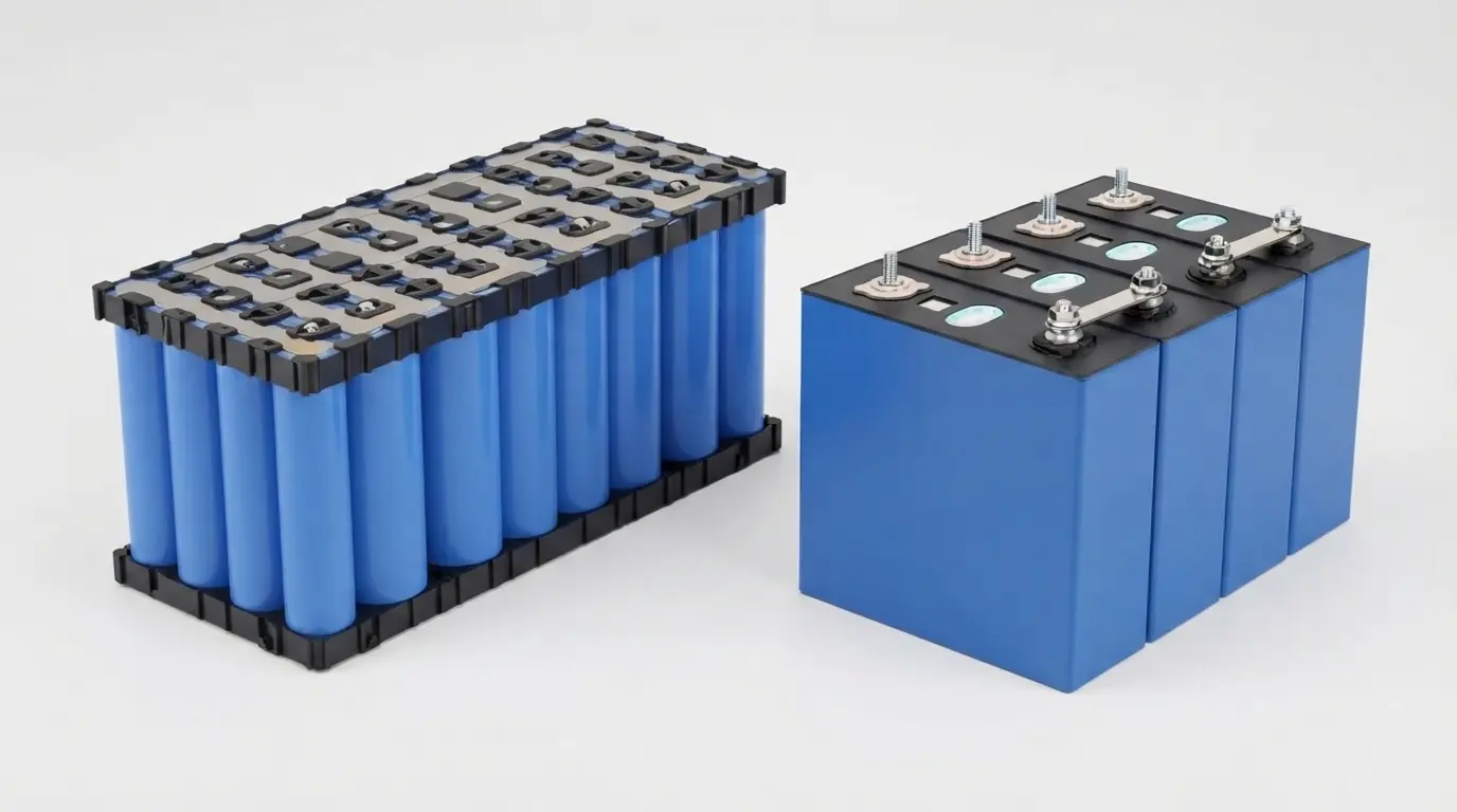 Prismatic and cylindrical LFP batteries