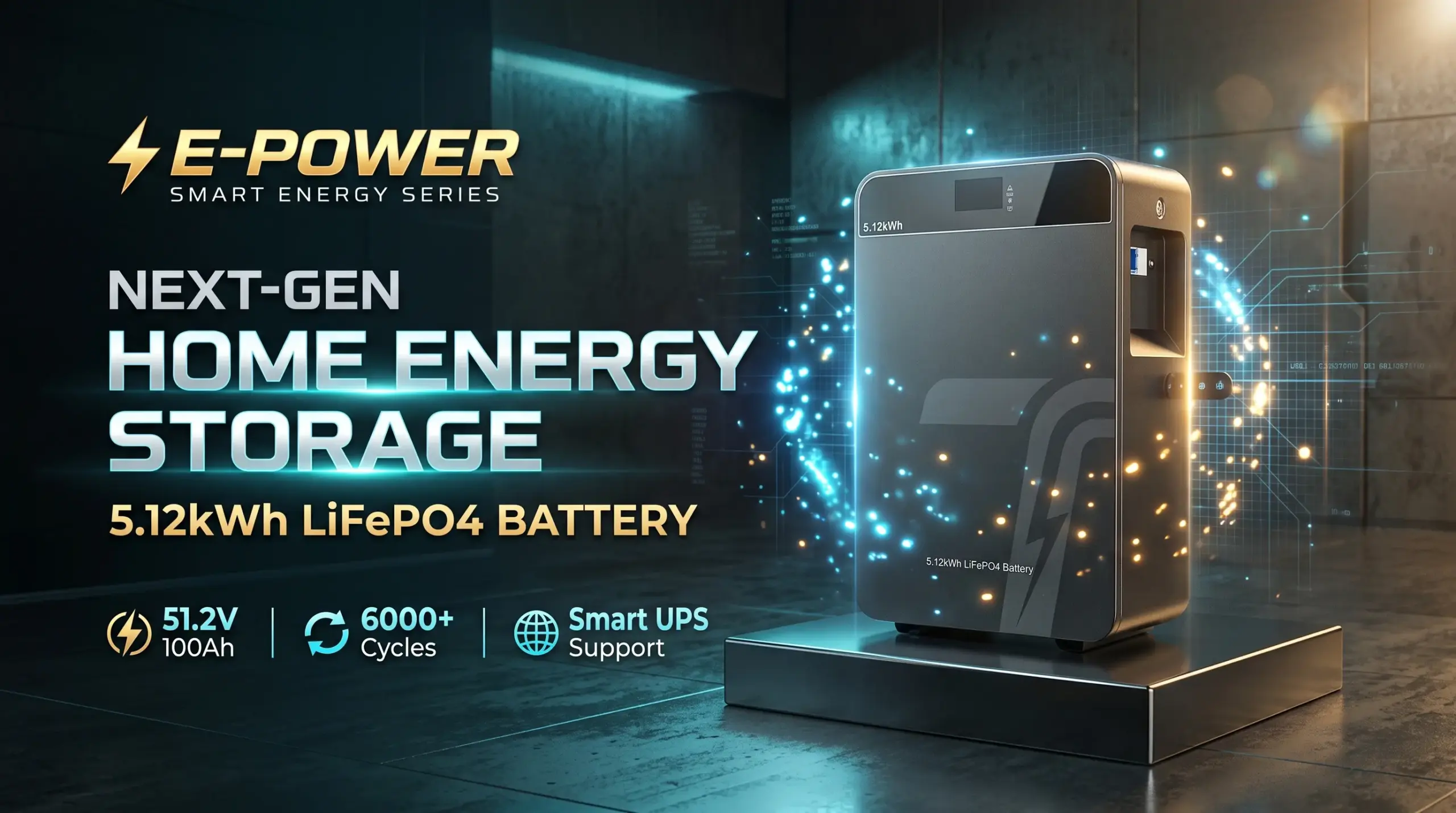 5kWh Smart Energy Storage Batteries